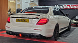 MERCEDES E63 E63S W213 BRABUS STYLE CARBON FIBRE DIFFUSER & BRABUS STYLE TIPS