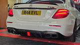 MERCEDES E63 E63S W213 BRABUS STYLE CARBON FIBRE DIFFUSER & BRABUS STYLE TIPS