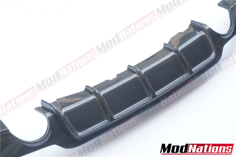 BMW 4 Series F32 F33 F36 M PERFORMANCE STYLE CARBON FIBRE DIFFUSER ...