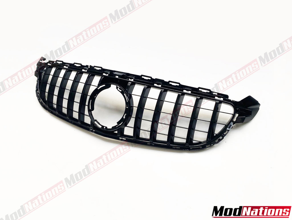 MERCEDES C63 W205 C205 GTR PANAMERICANA GLOSS BLACK GRILLE WITHOUT